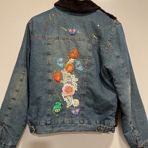 Vintage Embellished Jean Jacket